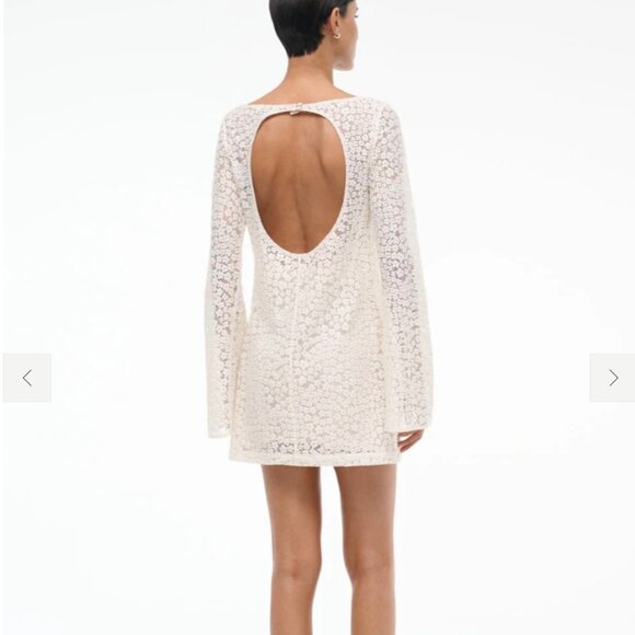 STAUD Maya Dress | Ivory | Small - Picture 2 of 5